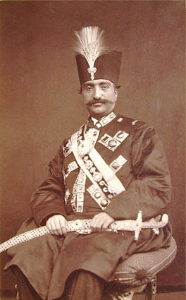 Photograph of Nasser al-Din Shah, Iran.