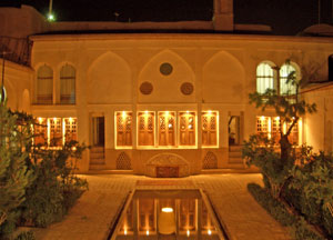 Khune Ehsan Courtyard At Night, Kashan.