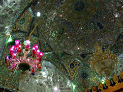Qazvin mosque interior.