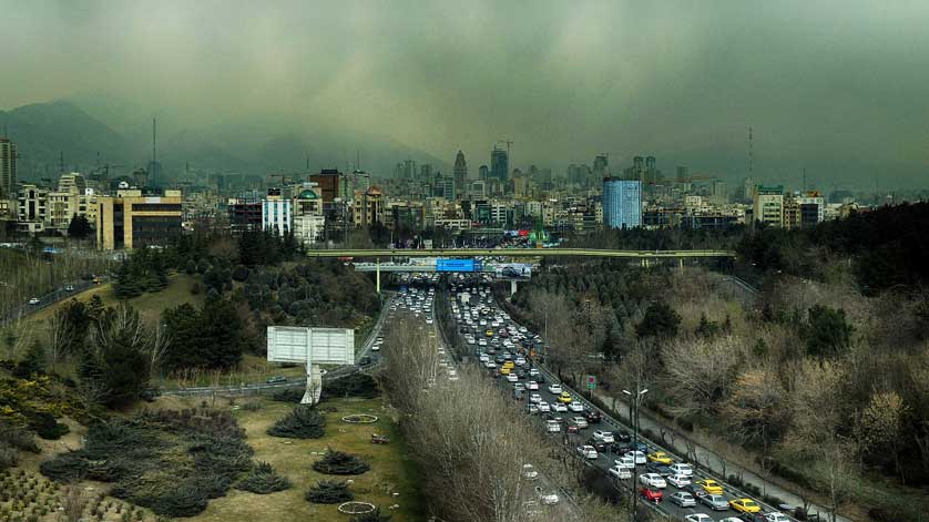 Traffic in Tehran.